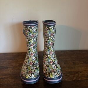 Sketchers BOBS Blue Mid-Calf Rain Boots with Stylish Design
